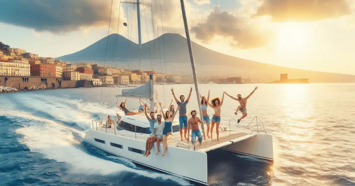 Scopri la magia della Campania con i nostri programmi turistici Napoli vacanze in catamarano. Ammira le spettacolari scogliere della penisola